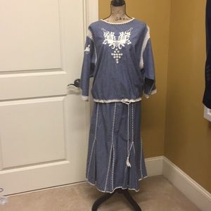 JM Pink 2pc. Skirt Set